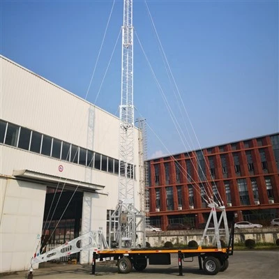 Cel Op Wielen Mobiele Telecom Toren