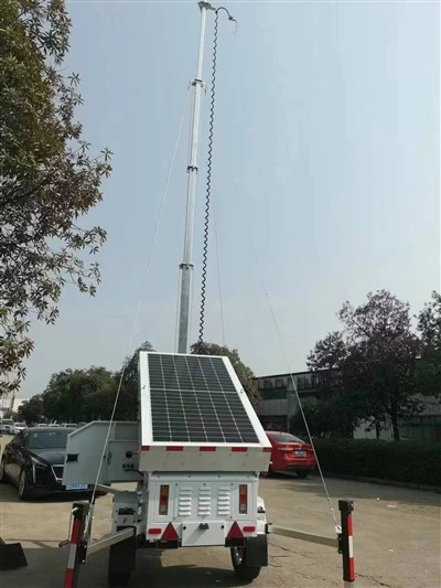 Telescopische mobiele zonnemast